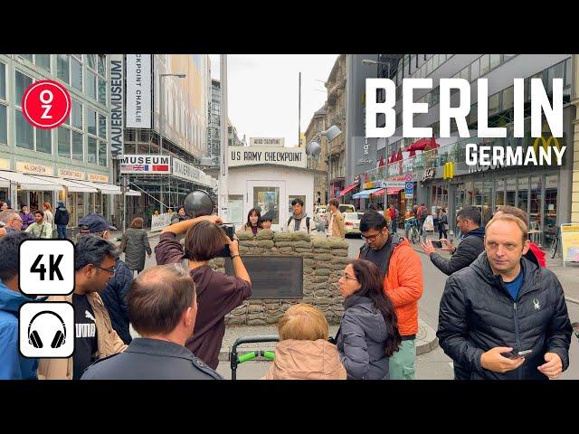 BERLIN - Germany  4K Walking Tour | Iphone 15 Pro  The city is windy 