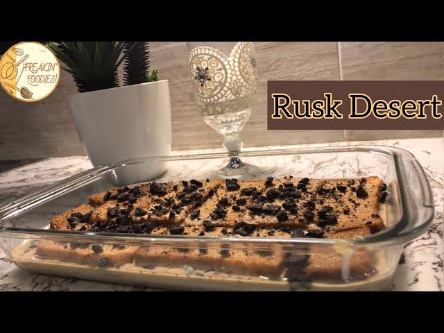 Cold Coffee Desert | rusk desert |Freakin Foodies