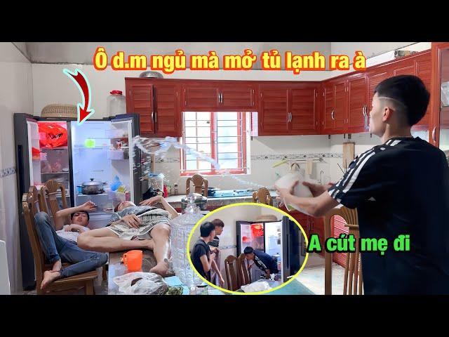Troll Hoàng Em | Tùng Bỏng Cùng Ae Team " Mở Tủ Lạnh " Làm Điều Hoà Troll Hoàng Em Và Cái Kết