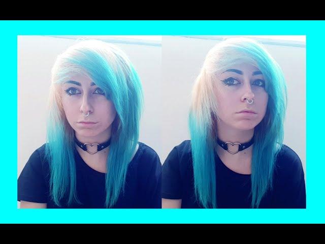 NEW HAIR FOR NANCY - SCENE QUEEN HAIR blue and white EMO ITALIA