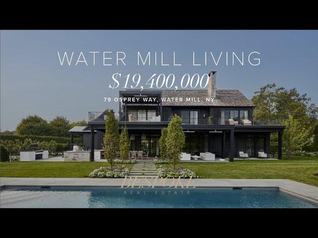 $19,400,000 Modern Water Mill Living