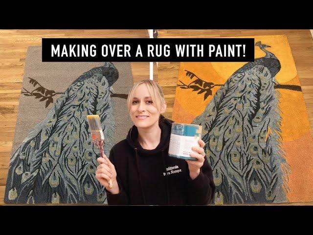 Making Over My Dream Rug | How to Paint a Rug | Rug Makeover