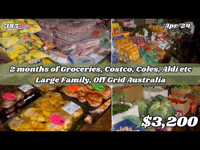 385 - Two Monthly Grocery / Supply run, 8 weeks of food for 8 people, $3,200  | Off Grid Australia