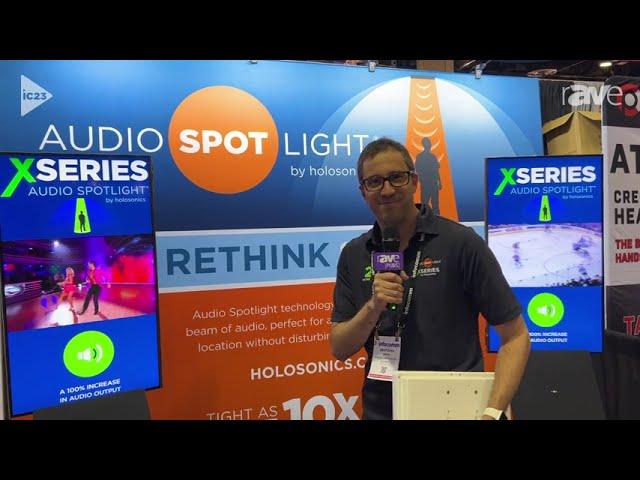 Audio Spotlight by Holosonics at Infocomm 2023 - Highly Focused Sound Field Technology (rAVeTV)