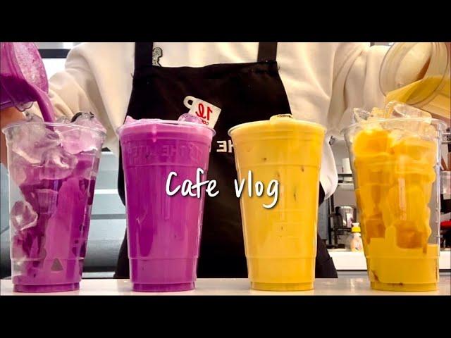 (Eng)Purple sweet potato vs Roasted sweet potato/ Which one would you choose? / cafe vlog