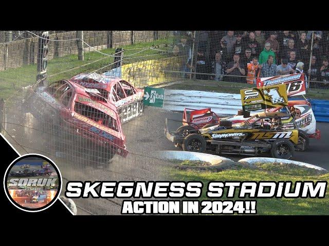 Best action from Skegness Stadium 2024! (BriSCA F1 & F2, National Hot Rods & Nat. Saloon Stock Cars)