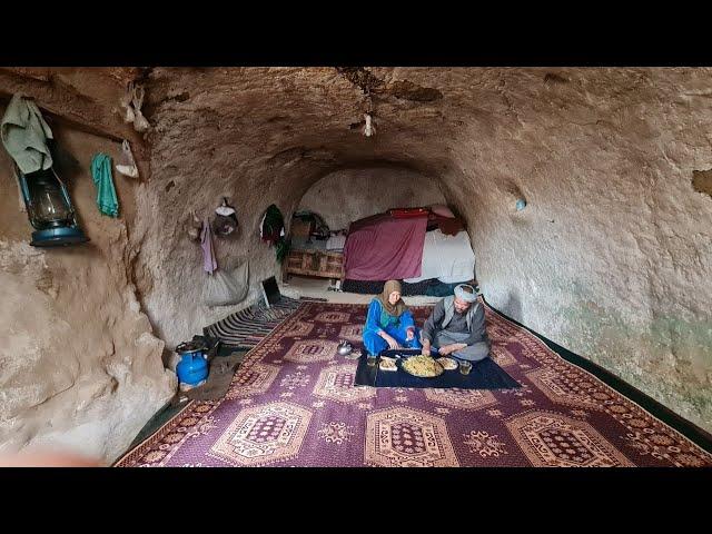 Organic Food cooking in the Cave | Afghanistan village life