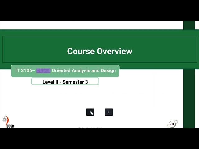 UML OOAD IT3106