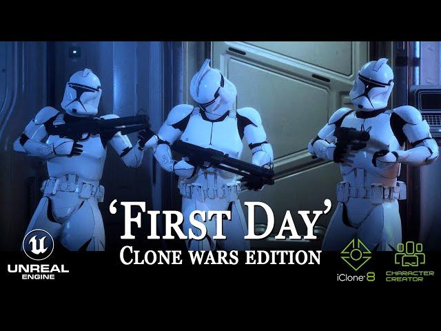 FIRST DAY - CLONE WARS EDITION (Star Wars short film made in Unreal 5)