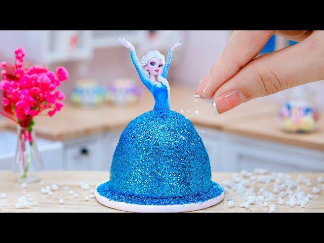 Perfect Miniature Tsunami Elsa Princess Cake Decorating ️ Satisfying Tiny Frozen Cakes Ideas