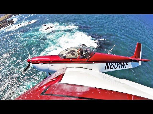 Epic view flying the Pacific coast of northern California