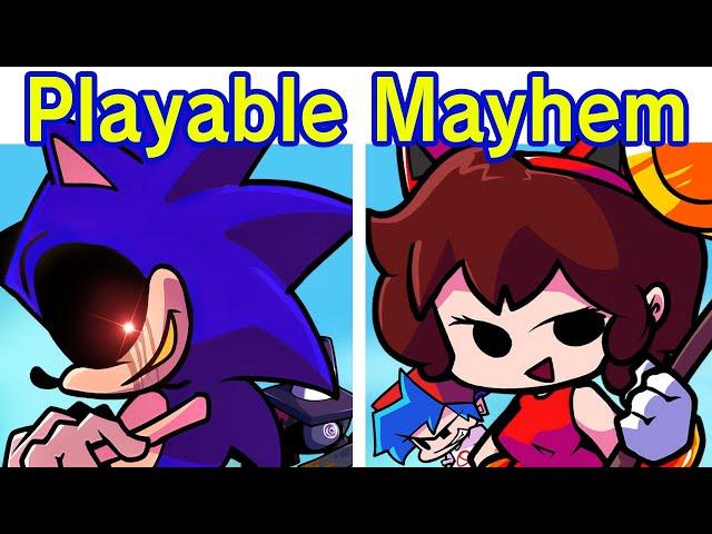 Friday Night Funkin' Playable Mayhem | Undertale/Imposter/Sonic.exe/Etc (FNF Mod) (Chara GF/BF)