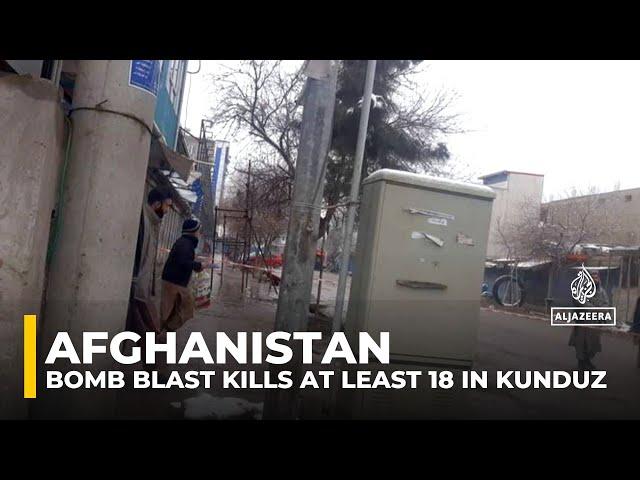 Bomb blast kills at least 18 in Afghanistan