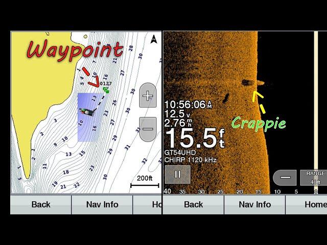 How to Find Crappie with Side Imaging and Mark waypoints