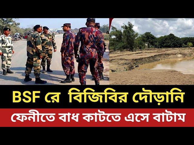 BSF রে দৌড়াইয়া সীমান্ত পাড় বিজিবির || ফেনীতে বাধ কাটতে এসে বাটাম