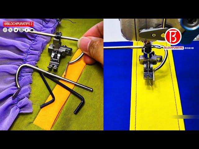 Flat car six-in-one presser foot Full video Tutorial || BILOCHPURATIPS 2