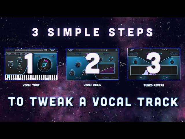 3 simple steps to tweak a vocal track - using only three plugins || Mixing Tips - Walkthrough