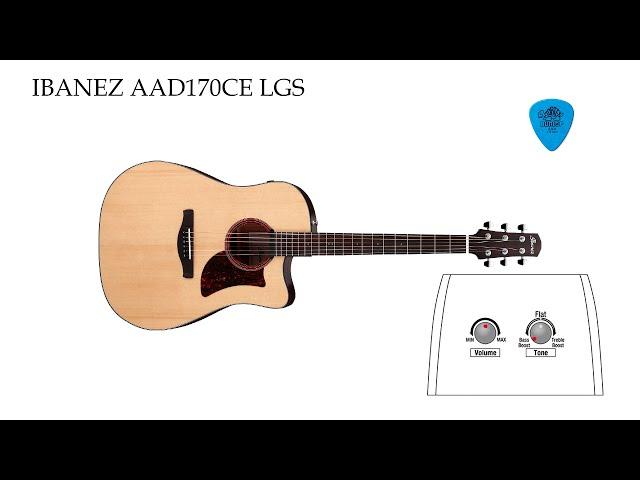 IBANEZ AAD170CE LGS (Sound Test) [Sound Review]