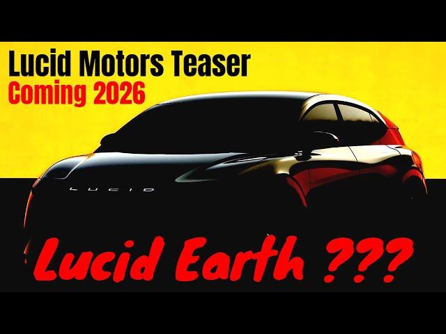 Lucid Motors Teaser of its Tesla Model Y Rival will Reveal in 2026