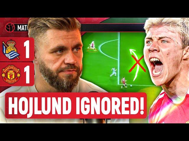 This Is Why Dalot Didn't Pass To Hojlund! | Stephen Howson REACTS | Real Sociedad 1-1 Man United