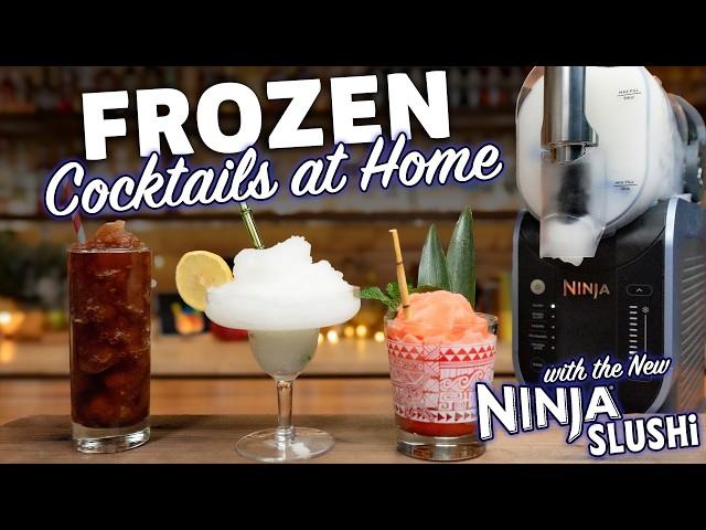 Make Frozen Slushie Cocktails at home with the Ninja Slushi!