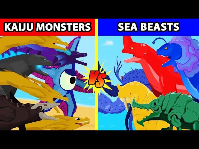 Kaiju Monsters vs Sea Beast | Kaiju Animation