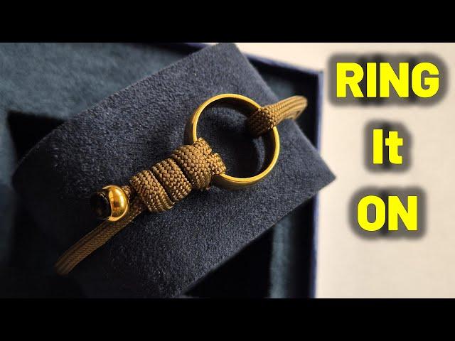 Ring Style - How to Make a Simple Adjustable Paracord Bracelet #paracord