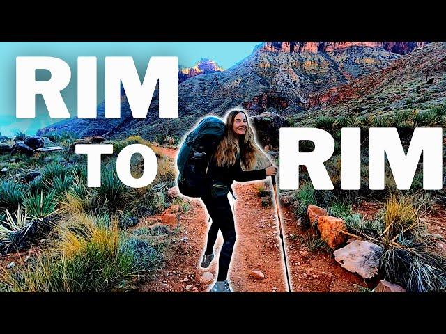 RIM TO RIM Grand Canyon National Park- Backpacking Adventure in 2 days!