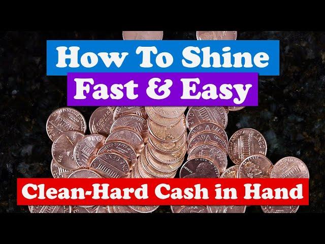 Simple Way To Clean & Shine 95% Copper Pennies