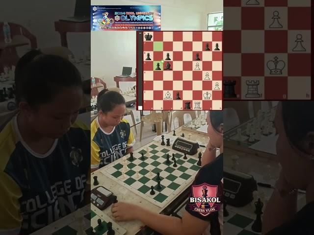 Deanne Clarice Bea vs. Janiña Masagca – Bicol University Olympics 2024 Chess Event Round  1