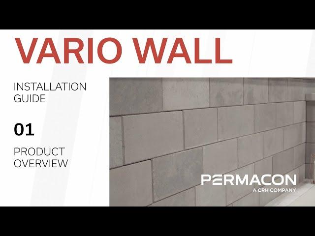 Installation guide of the Vario wall - 1/9