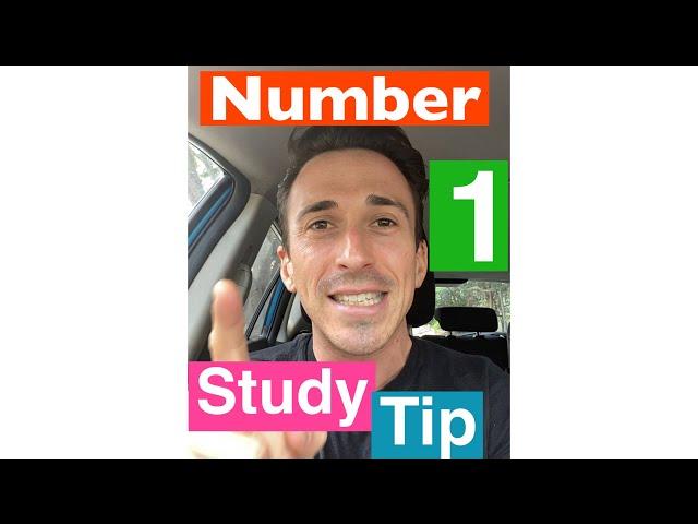 Dr Mike’s Number 1 Study Tip!