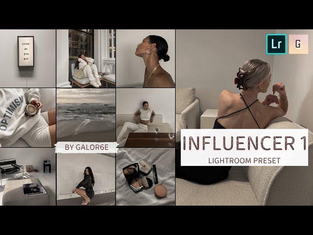 INFLUENCER FEED | How To Edit Photos In Lightroom | Lightroom Photo Editing | Aesthetic preset free