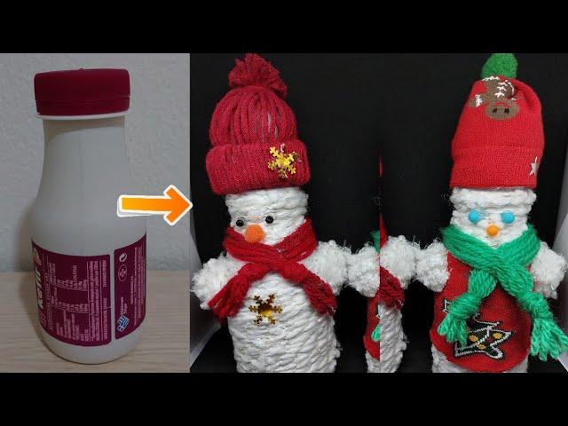 DIY SNOWMAN FROM BOTTLE | ΧΙΟΝΑΝΘΡΩΠΟΣ ΑΠΟ ΠΛΑΣΤΙΚΟ ΜΠΟΥΚΑΛΙ | Alena Handmade