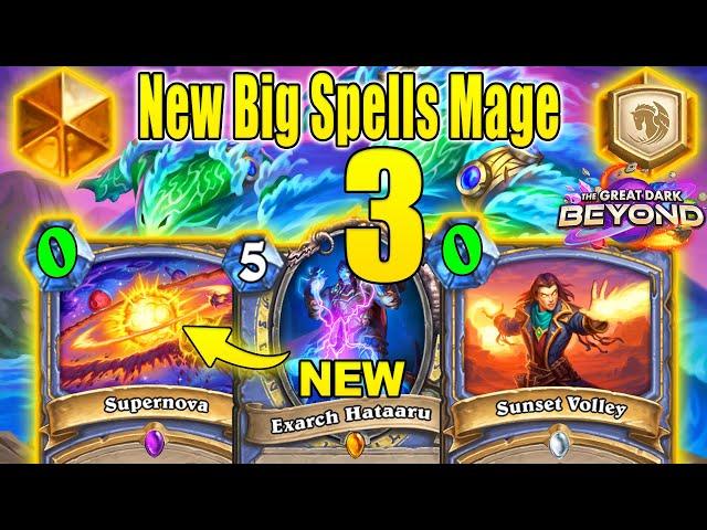 Best Big Spells Mage Deck 3 To Craft That's So Broken To Play At The Great Dark Beyond | Hearthstone