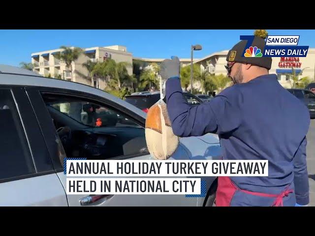 Thurs. Nov. 21 | Annual holiday turkey giveaway held in National City | NBC 7 San Diego