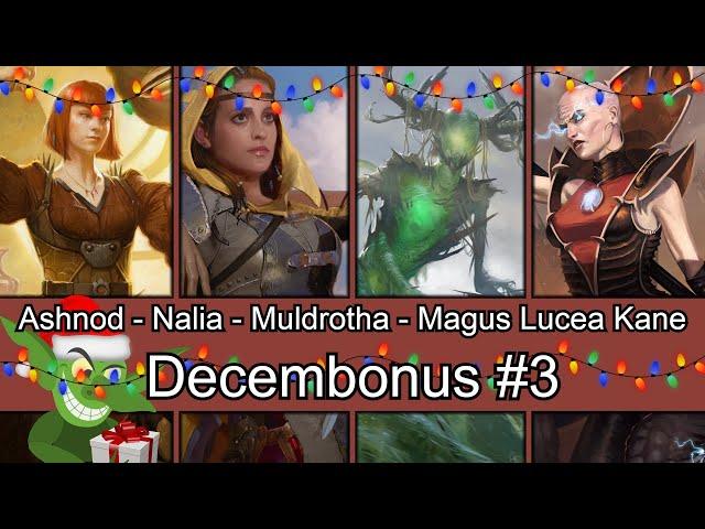 Ashnod vs Nalia vs Muldrotha vs Magus Lucea Kane Decembonus #3 EDH / CMDR game play