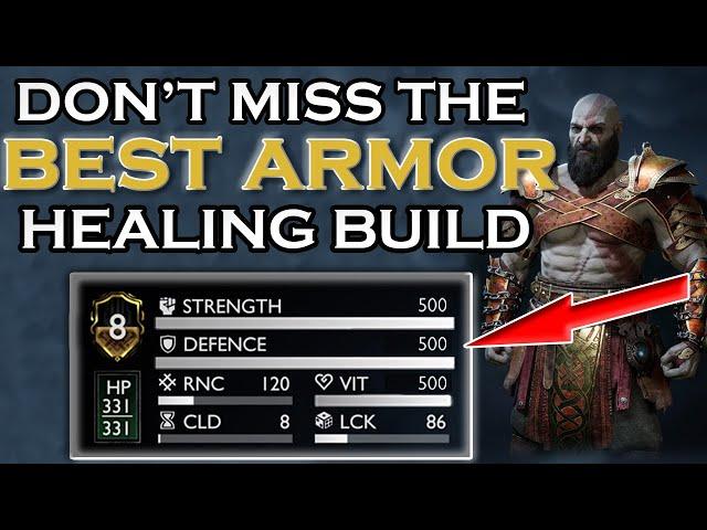 God Of War Ragnarok - The BEST Armor Build That Gives You UNLIMITED HEALING!