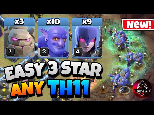 Th11 Golem Bowler Witch Attack With 8 Zap Spell | Best Th11 Attack Strategy in Clash of Clans