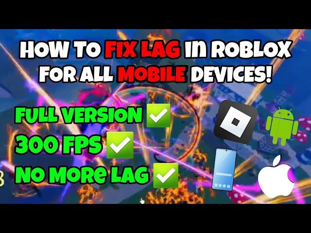 How to FIX Lag COMPLETELY in Roblox for All Mobile Device! | Blox Fruit Mobile