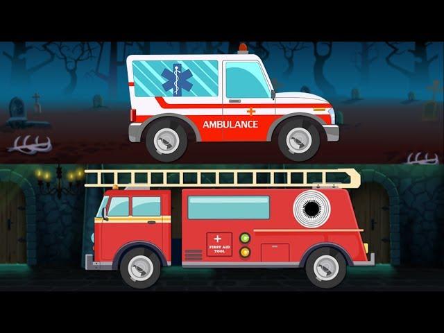 Helping Hands | Fire Truck | Ambulance | Emergency Vehicles | Halloween Kids Video