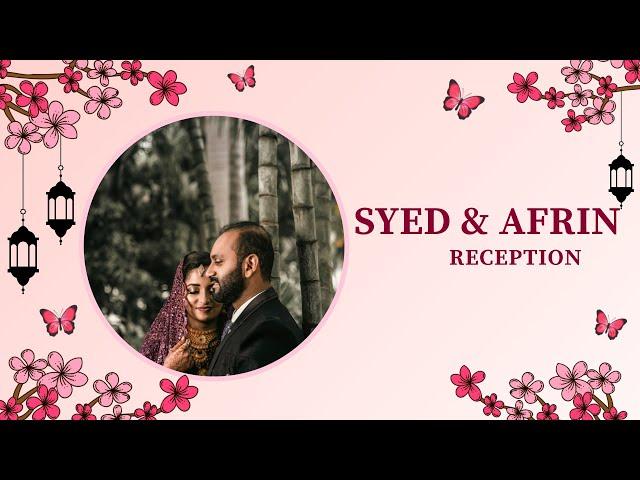 AFRIN AND SYED  MUSLIM CANDID VIDEO AJUKAWEDDINGART