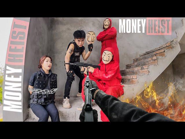 Parkour MONEY HEIST Season 3 | POLICE Betrayal: Rescue the PoliceWoman (BELLA CIAO REMIX) | Epic POV