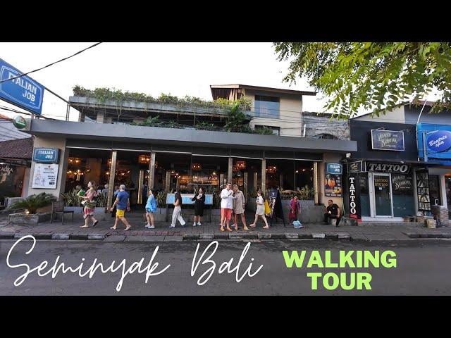 Kayu Aya Street Seminyak Main Street | Walking Tour Bali Indonesia Today 2024 Situation