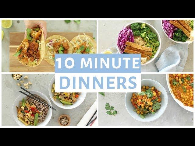 EASY 10 Minute Dinner Recipes | Healthy Dinner Ideas