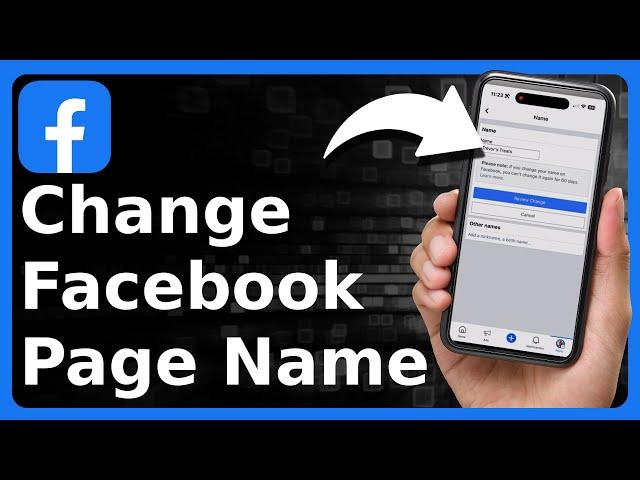 How To Change Facebook Page Name