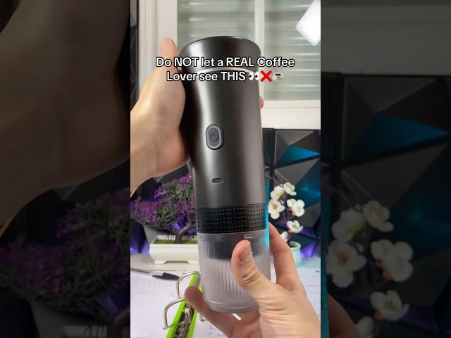 I finally found the portable coffee maker ️ #coffeetiktok #coffee #coffeemaker