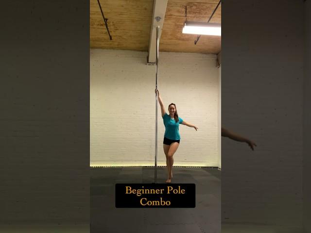 Beginner Pole Dance Combo // Pole Fitness Tutorial #poledance #polefitness #polecombo