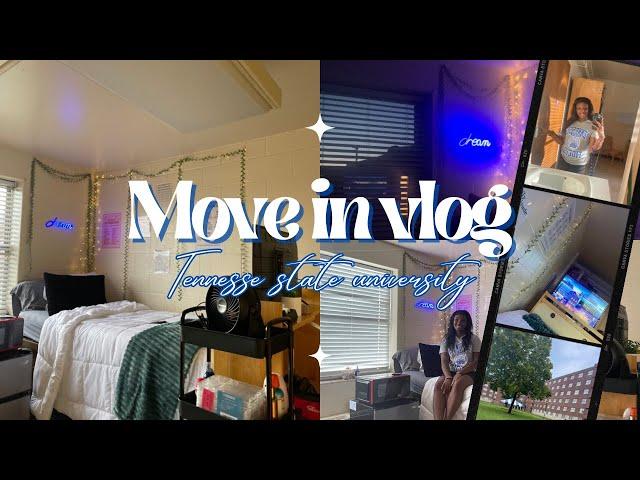 college move in vlog + room tour | Tennessee state university