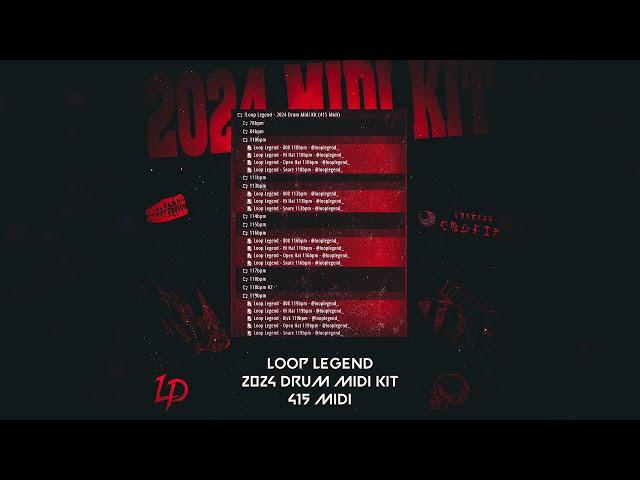 Loop Legend - 2024 Drum Midi Kit (415 Midi)